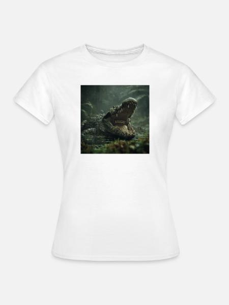 KRASS! Das wilde Krokodil - Frauen T-Shirt - Weiß
