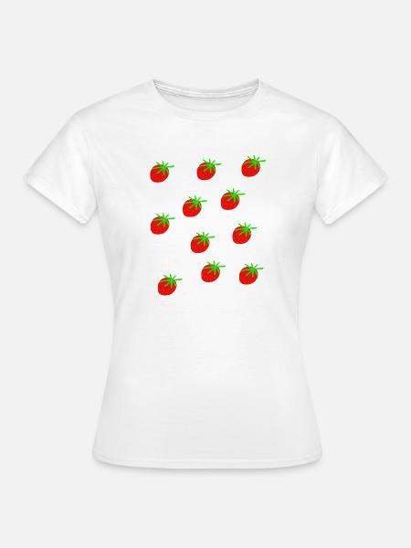 Erdbeeren Erdbeere Erdbeeren Garten - Frauen T-Shirt - Weiß