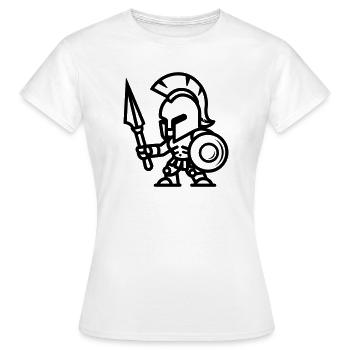 Spartan - Women's T-Shirt - white - Front - AI Model Female 172 dark (172cm)