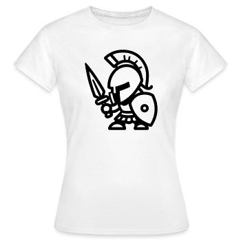 Spartan - Women's T-Shirt - white - Front - AI Model Female 172 dark (172cm)