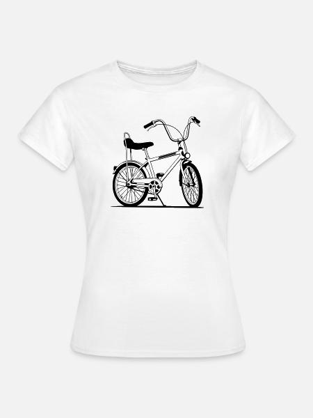 Retro-Motorrad - Frauen T-Shirt - Weiß