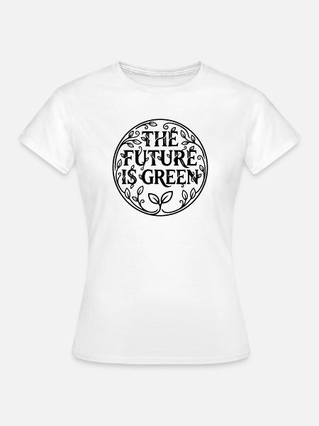 Grüne Zukunft - Frauen T-Shirt - Weiß