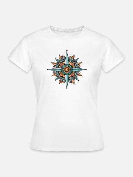 Kompass Reise - Frauen T-Shirt - Weiß
