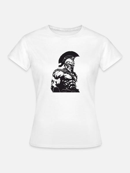 Spartaner Gladiator Bodybuilding - Frauen T-Shirt - Weiß
