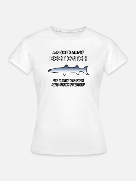 Der beste Fang des Fischers - Frauen T-Shirt - Weiß