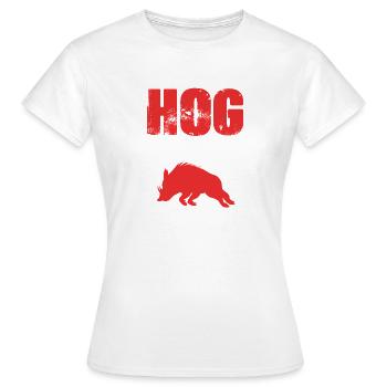 Wildschwein Jagd - Frauen T-Shirt - Weiß - Vorne - AI Model Female 172 dark (172cm)