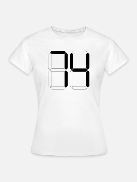 NUMMER 74 Vierundsiebzig Geschenk Digital - Frauen T-Shirt - Weiß