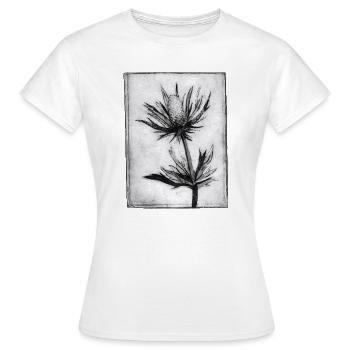 Chardon - œuvres sculptées à la main - T-shirt Femme - blanc - Devant - AI Model Female 172 dark (172cm)