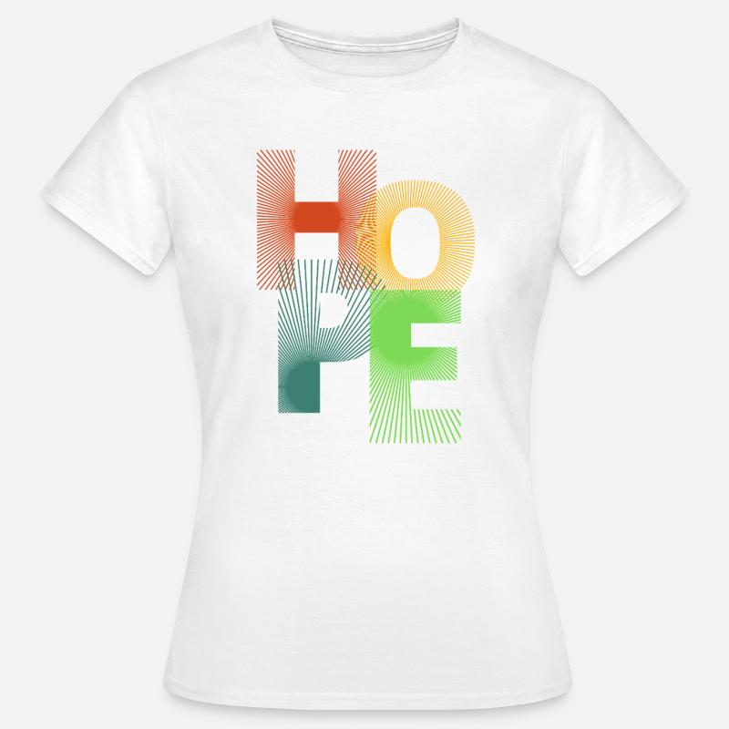 Hope in Colored Rays - Women's T-Shirt - white