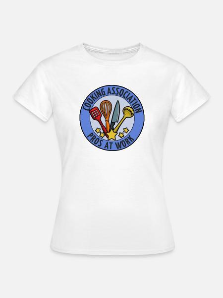 Kochverband Profis Am Werk Emblem - Frauen T-Shirt - Weiß