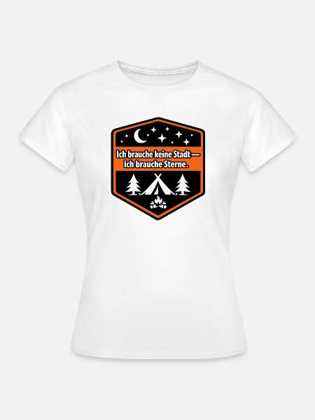 Camper Van, Kastenwagen, Wohnmobil - Frauen T-Shirt - Weiß