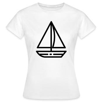 Segelschiff - Frauen T-Shirt - Weiß - Vorne - AI Model Female 172 dark (172cm)