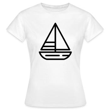 Segelschiff - Frauen T-Shirt - Weiß - Vorne - AI Model Female 172 dark (172cm)