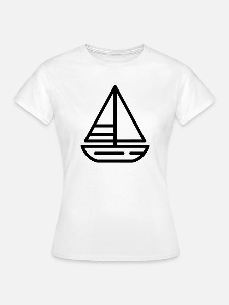 Segelschiff - Frauen T-Shirt - Weiß