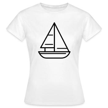 Segelschiff - Frauen T-Shirt - Weiß - Vorne - AI Model Female 172 dark (172cm)