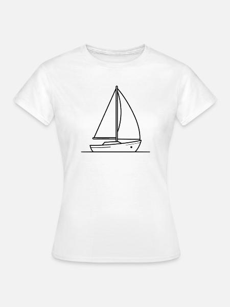 Segelschiff - Frauen T-Shirt - Weiß