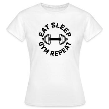 Fitnessstudio - Frauen T-Shirt - Weiß - Vorne - AI Model Female 172 dark (172cm)