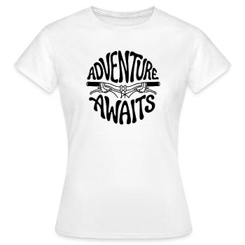 bicyclette - T-shirt Femme - blanc - Devant - AI Model Female 172 dark (172cm)