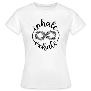 meditation - Women's T-Shirt - white - Front - AI Model Female 172 dark (172cm)