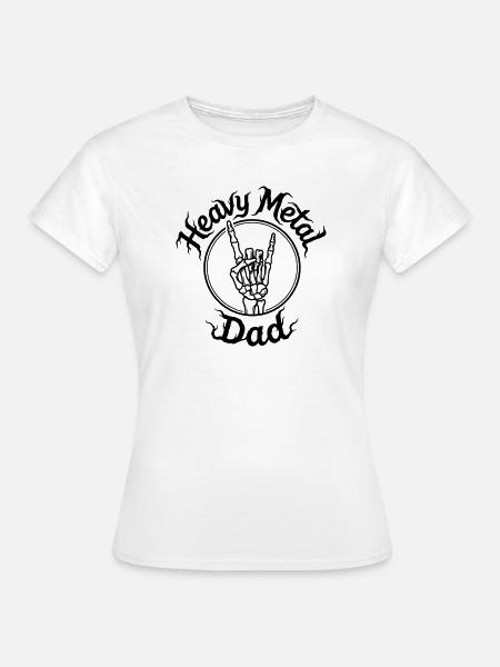 Heavy-Metal-Vater - Frauen T-Shirt - Weiß