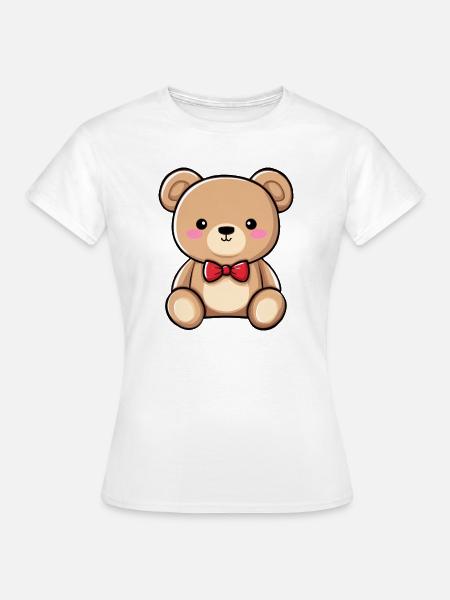 Teddybär, süßes Plüschkind, Teddybär - Frauen T-Shirt - Weiß