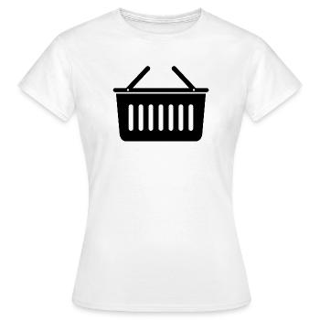 Panier d’épicerie - T-shirt Femme - blanc - Devant - AI Model Female 172 dark (172cm)