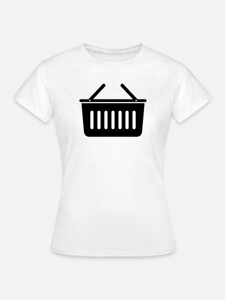 Lebensmittelkorb - Frauen T-Shirt - Weiß