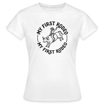 Rodeo - Frauen T-Shirt - Weiß - Vorne - AI Model Female 172 dark (172cm)