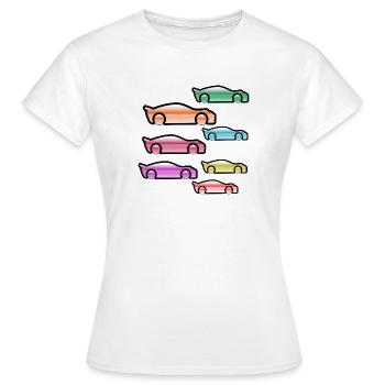Automobiles - T-shirt Femme - blanc - Devant - AI Model Female 172 dark (172cm)