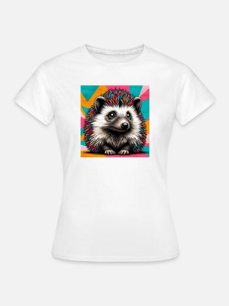 Igel - Frauen T-Shirt - Weiß