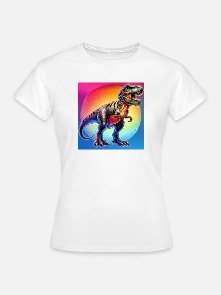 Dinosaurier - Frauen T-Shirt - Weiß
