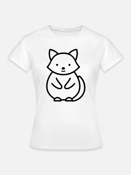 Waschbär - Frauen T-Shirt - Weiß