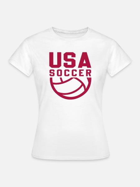 USA Soccer - Frauen T-Shirt - Weiß