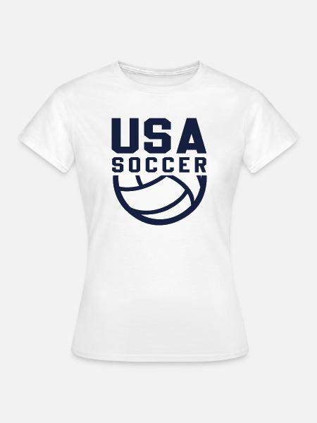 USA Soccer - Frauen T-Shirt - Weiß