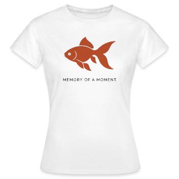 ERINNERUNG AN EINEN MOMENT - Frauen T-Shirt - Weiß - Vorne - AI Model Female 172 dark (172cm)