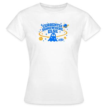 ACTUELLEMENT AILLEURS - T-shirt Femme - blanc - Devant - AI Model Female 172 dark (172cm)