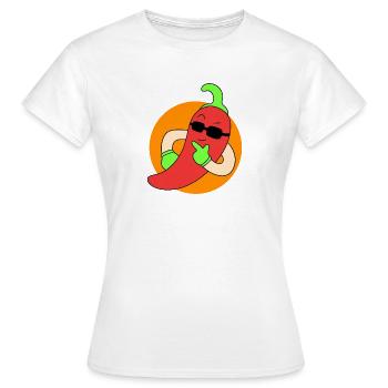 Kühle Chilischoten - Frauen T-Shirt - Weiß - Vorne - AI Model Female 172 dark (172cm)