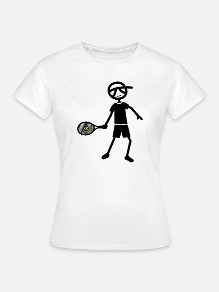 Tennis-Vorhand - Frauen T-Shirt - Weiß