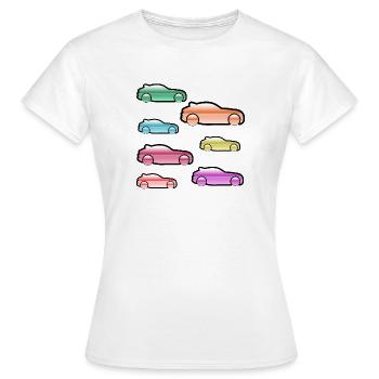 Automobiles - T-shirt Femme - blanc - Devant - AI Model Female 172 dark (172cm)