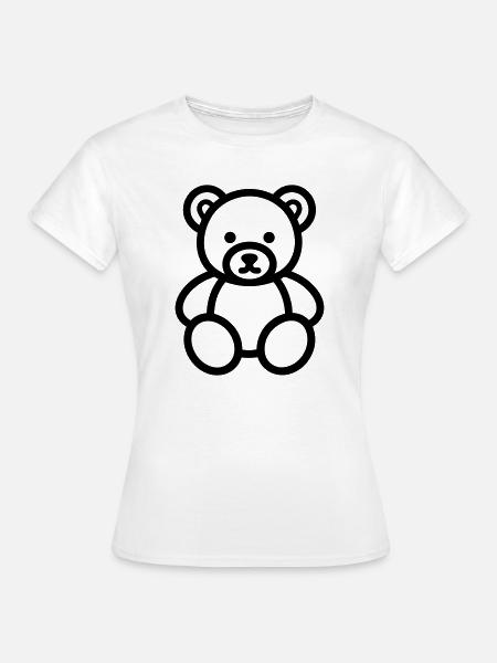 Bärenjunges - Frauen T-Shirt - Weiß