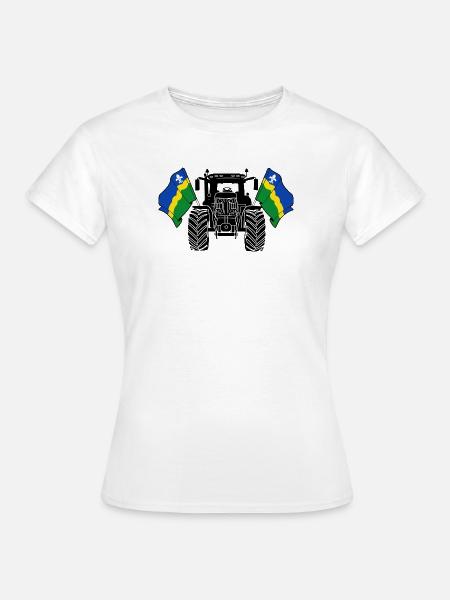 Flevoland_Tractor_Pride - Frauen T-Shirt - Weiß