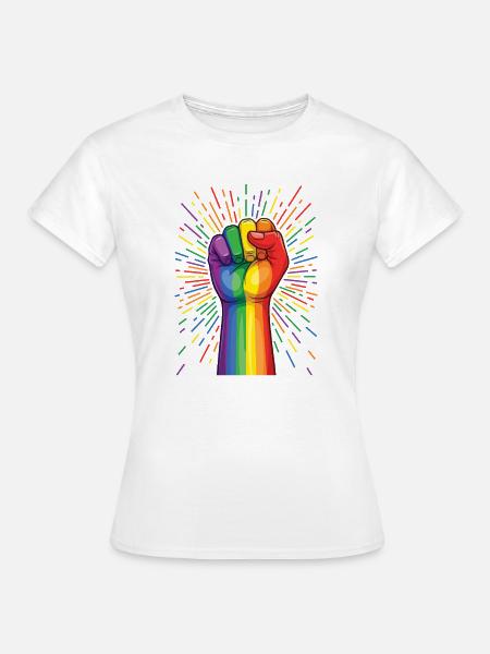 LGBTQ-Pride-Monat – Stolz! Liebe ist Liebe - Frauen T-Shirt - Weiß
