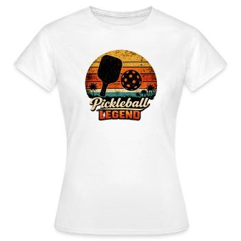 Pickleball Legende Retro Sunset - Frauen T-Shirt - Weiß - Vorne - AI Model Female 172 dark (172cm)