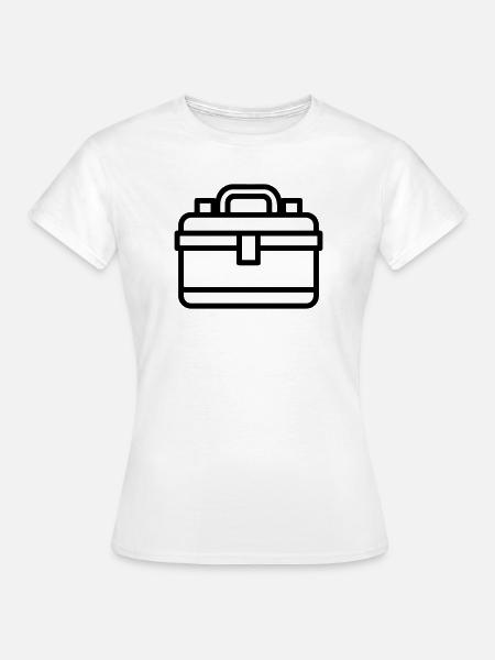 Werkzeugkasten - Frauen T-Shirt - Weiß