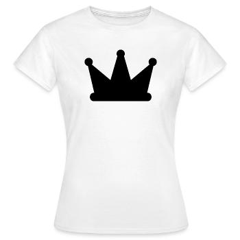 Couronne - T-shirt Femme - blanc - Devant - AI Model Female 172 dark (172cm)