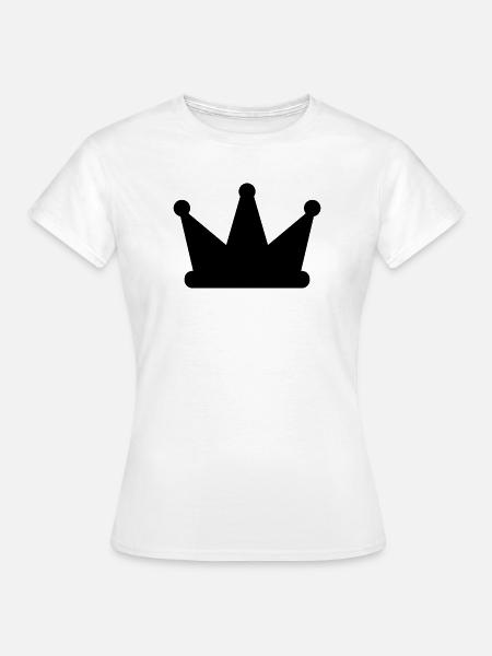 Krone - Frauen T-Shirt - Weiß