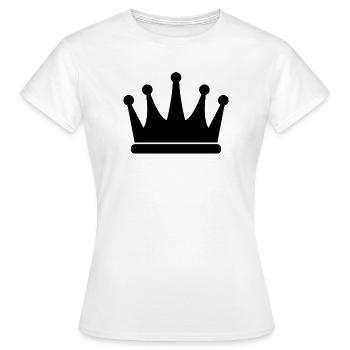 Couronne - T-shirt Femme - blanc - Devant - AI Model Female 172 dark (172cm)