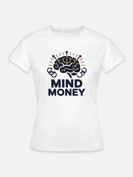 Geistesgeld-Gehirngrafik - Frauen T-Shirt - Weiß