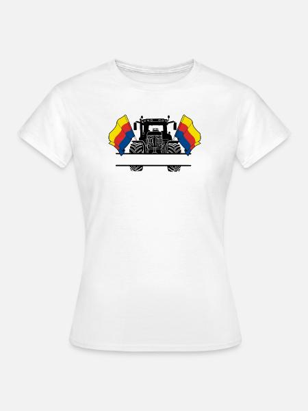 Nord Holland_Tractor_Custom_Edition - Frauen T-Shirt - Weiß