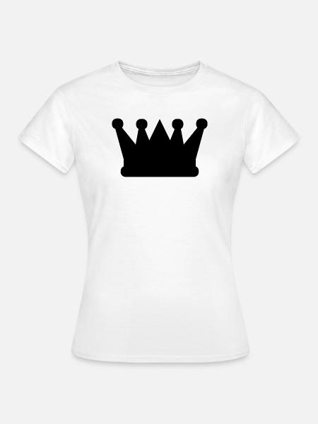 Krone - Frauen T-Shirt - Weiß